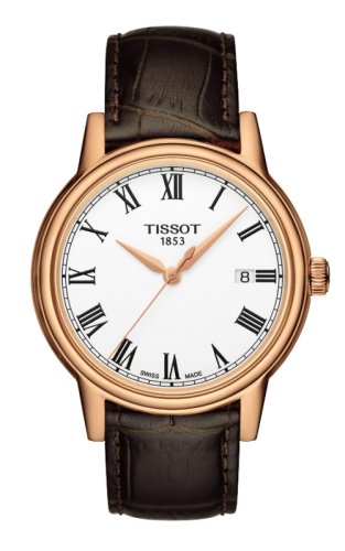 Tissot Carson Quartz 40 Rose Gold PVD / White / Strap